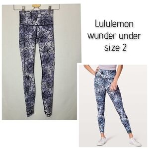 Lululemon wunder under high rise leggings 28" - Size 2